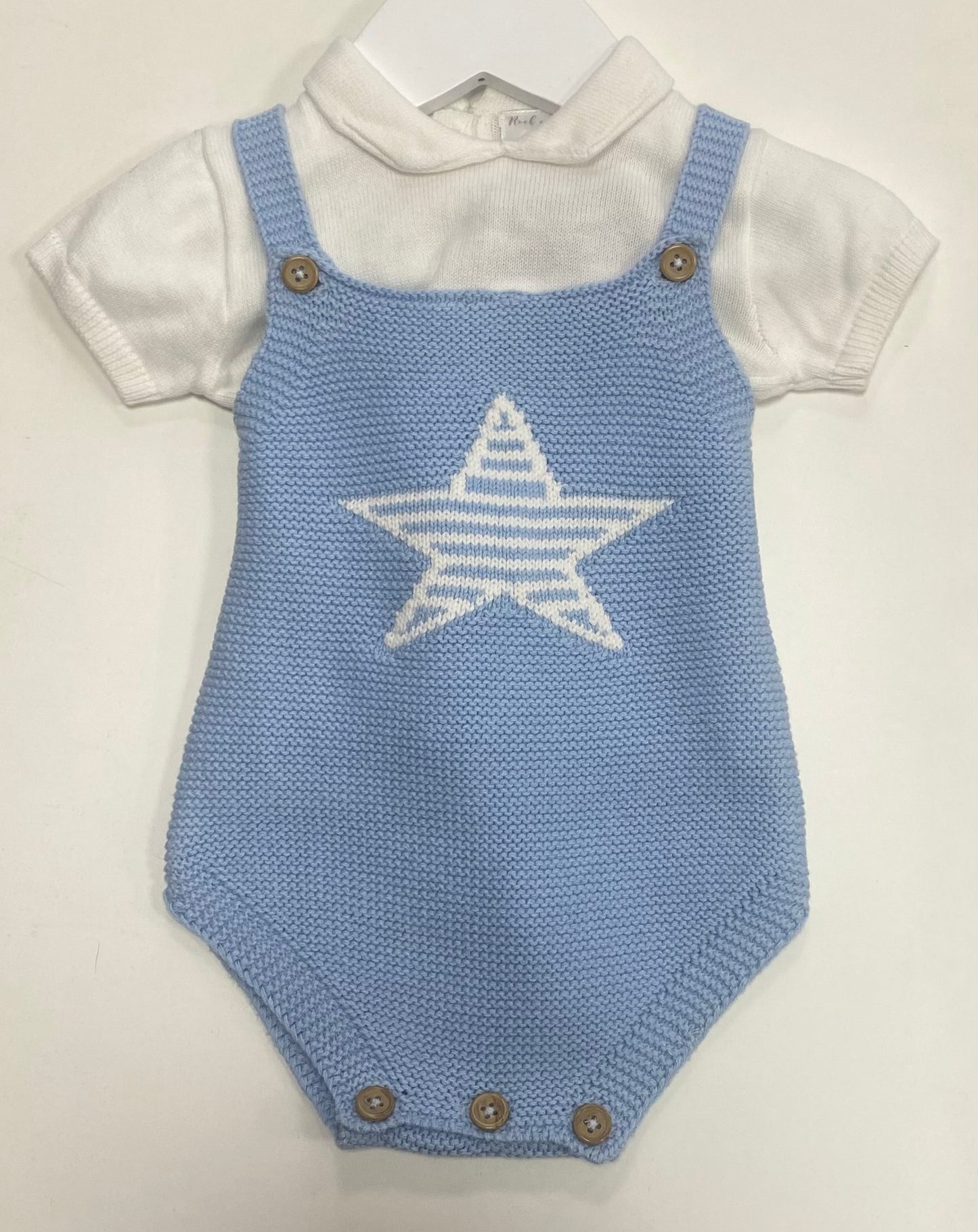 Boys Knitted Star Romper