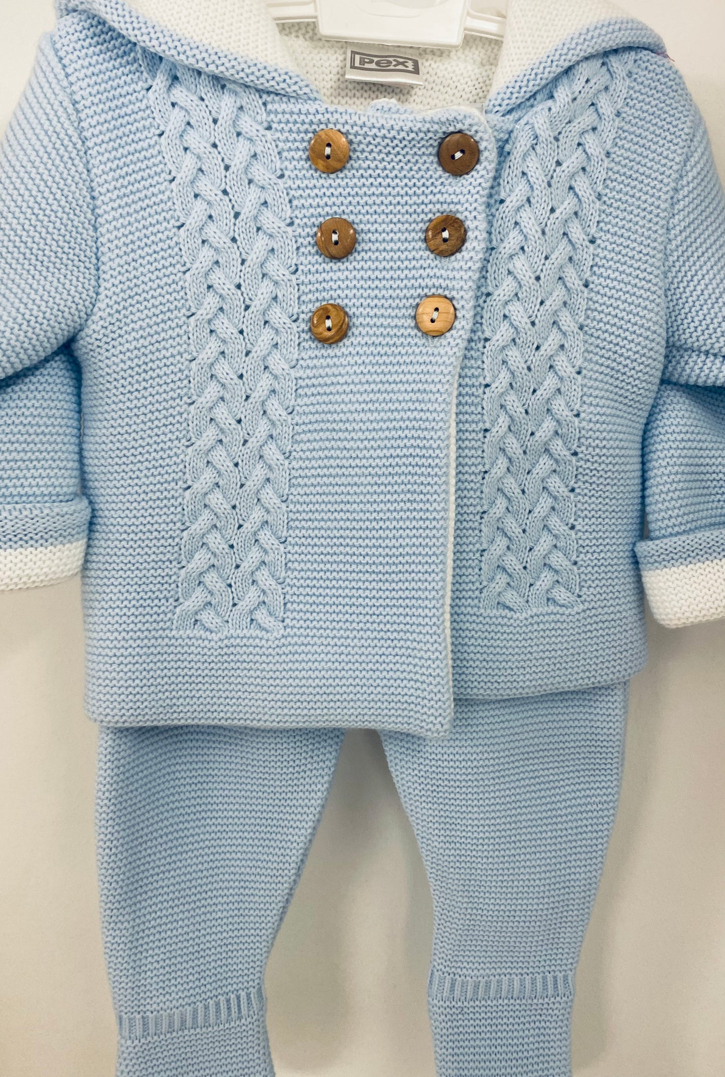 Boys Knitted 2 Piece PEX9611210 - Light sky blue