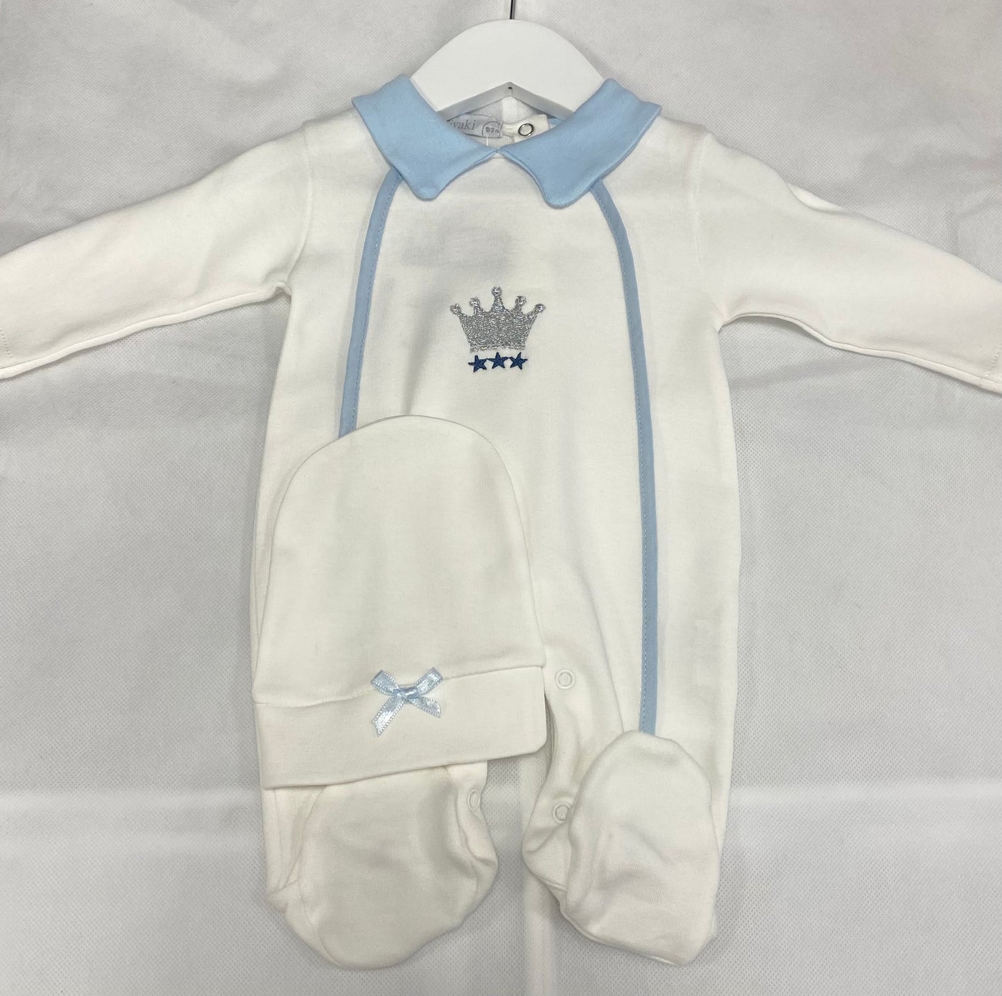 Boy Crown Romper W/ Hat