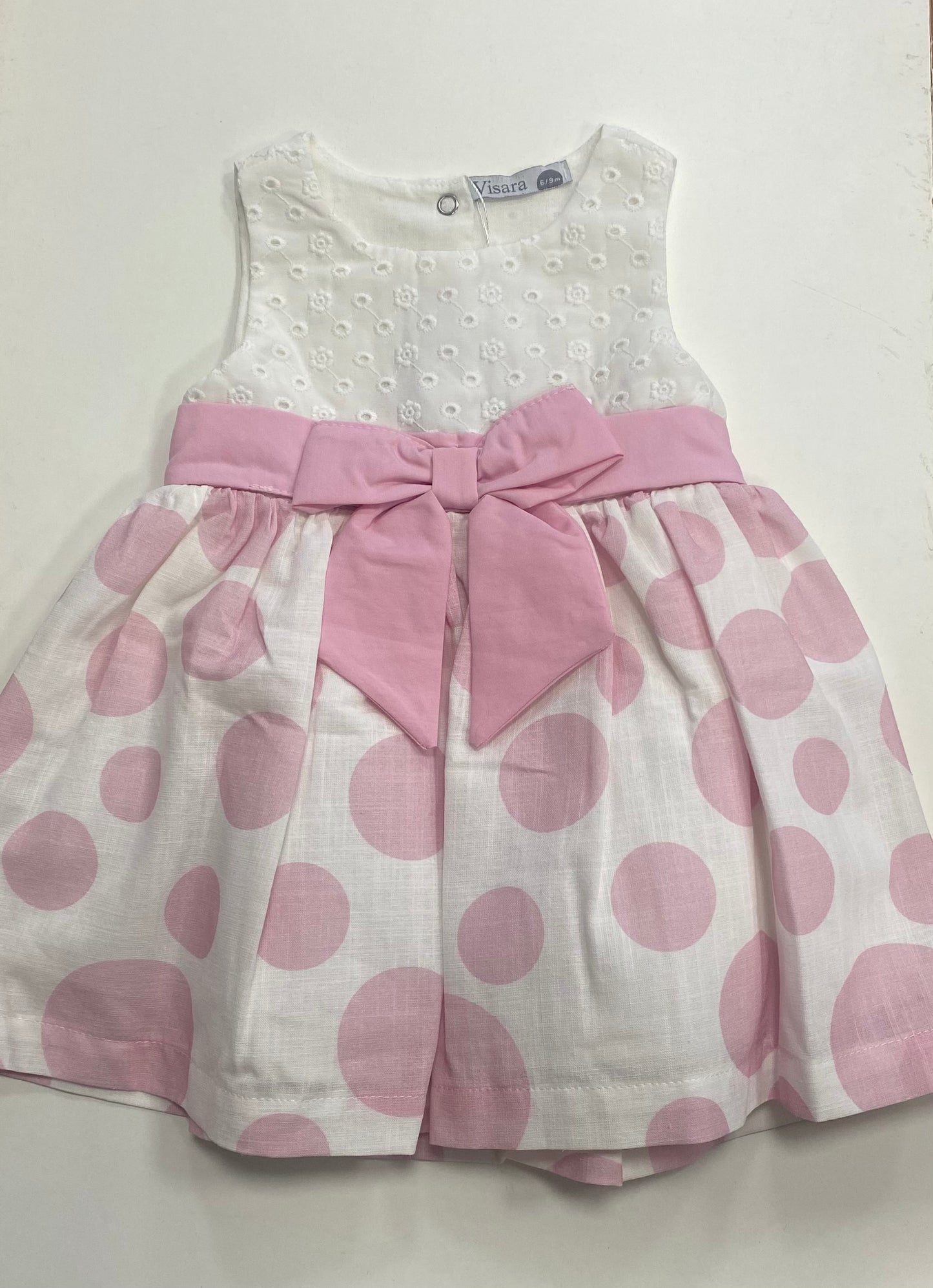 Polka Dot Dress W Bow