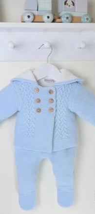 Boys Knitted 2 Piece PEX9611210 - Light sky blue