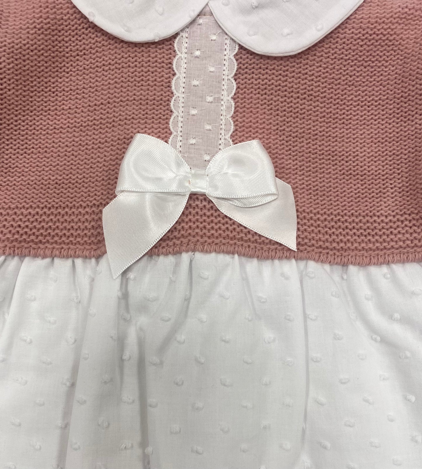 Girls Dusk Pink Dress W/ Bow