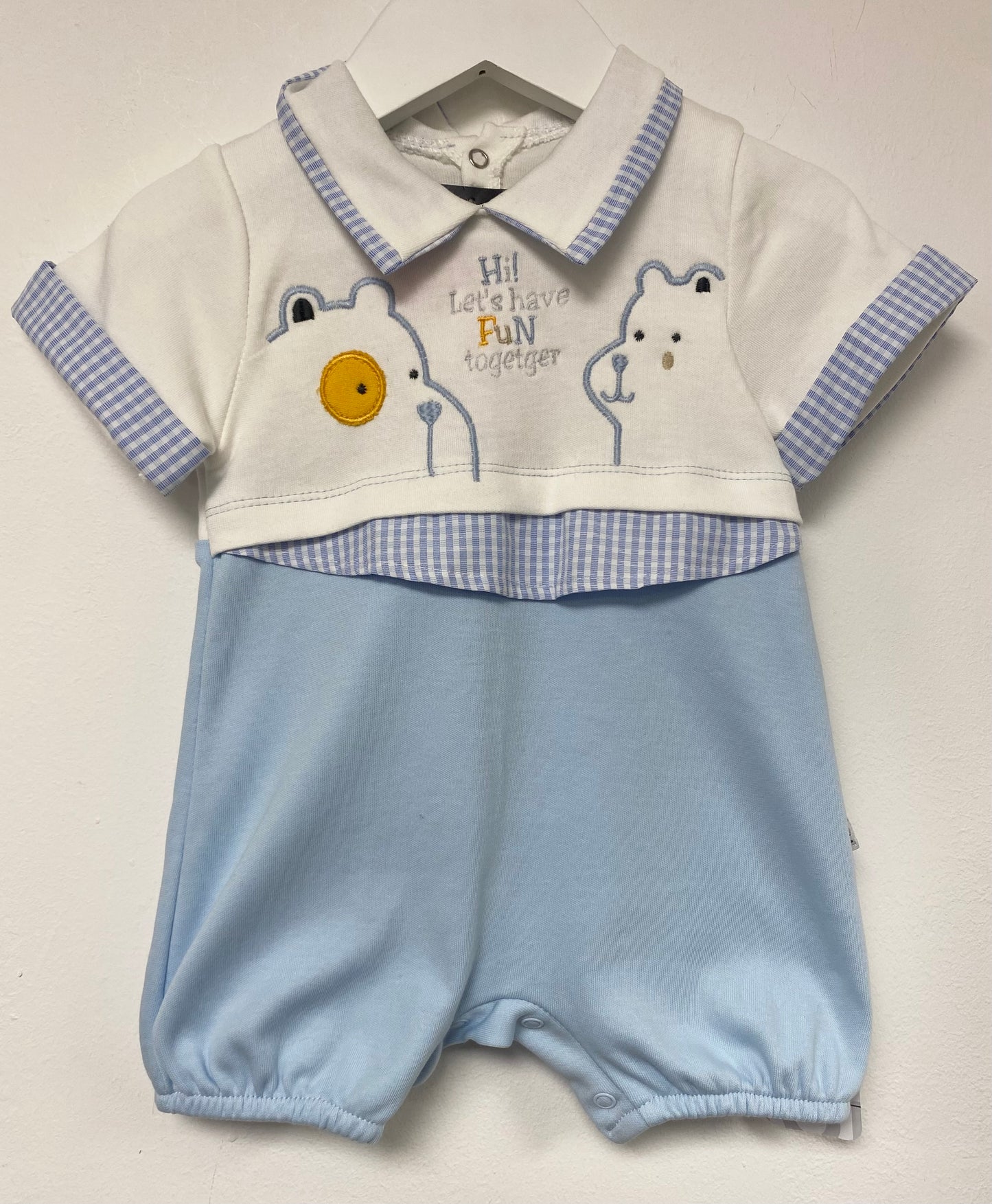 Boys bear romper