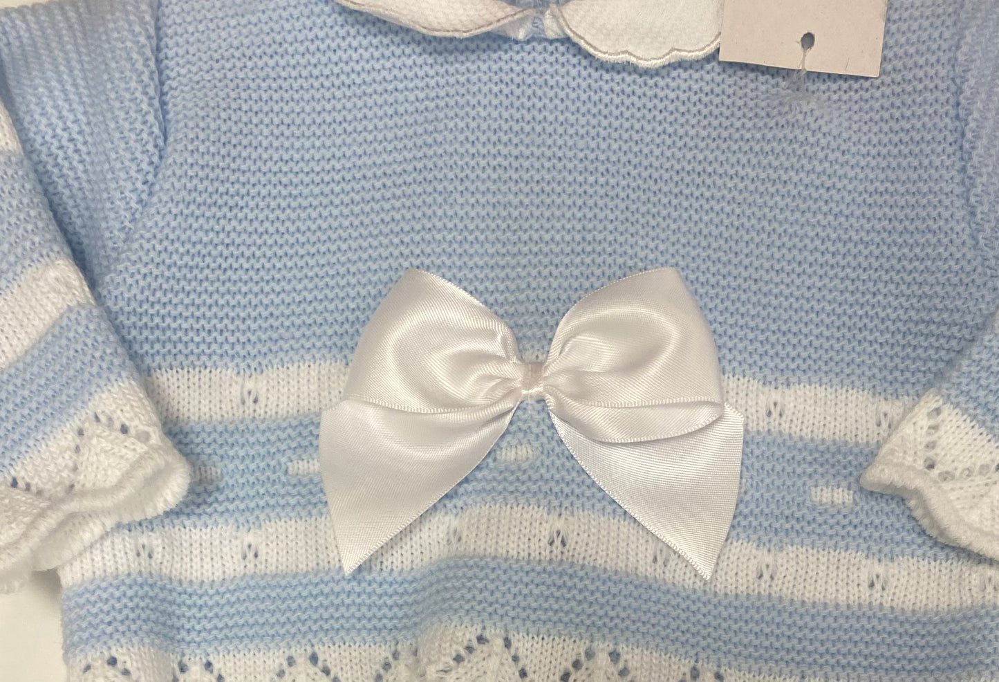 Boys Blue/White Knitted 3 Piece set