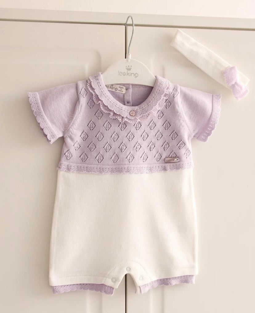 Girls Romper Frills GLL9611460 - Lavender