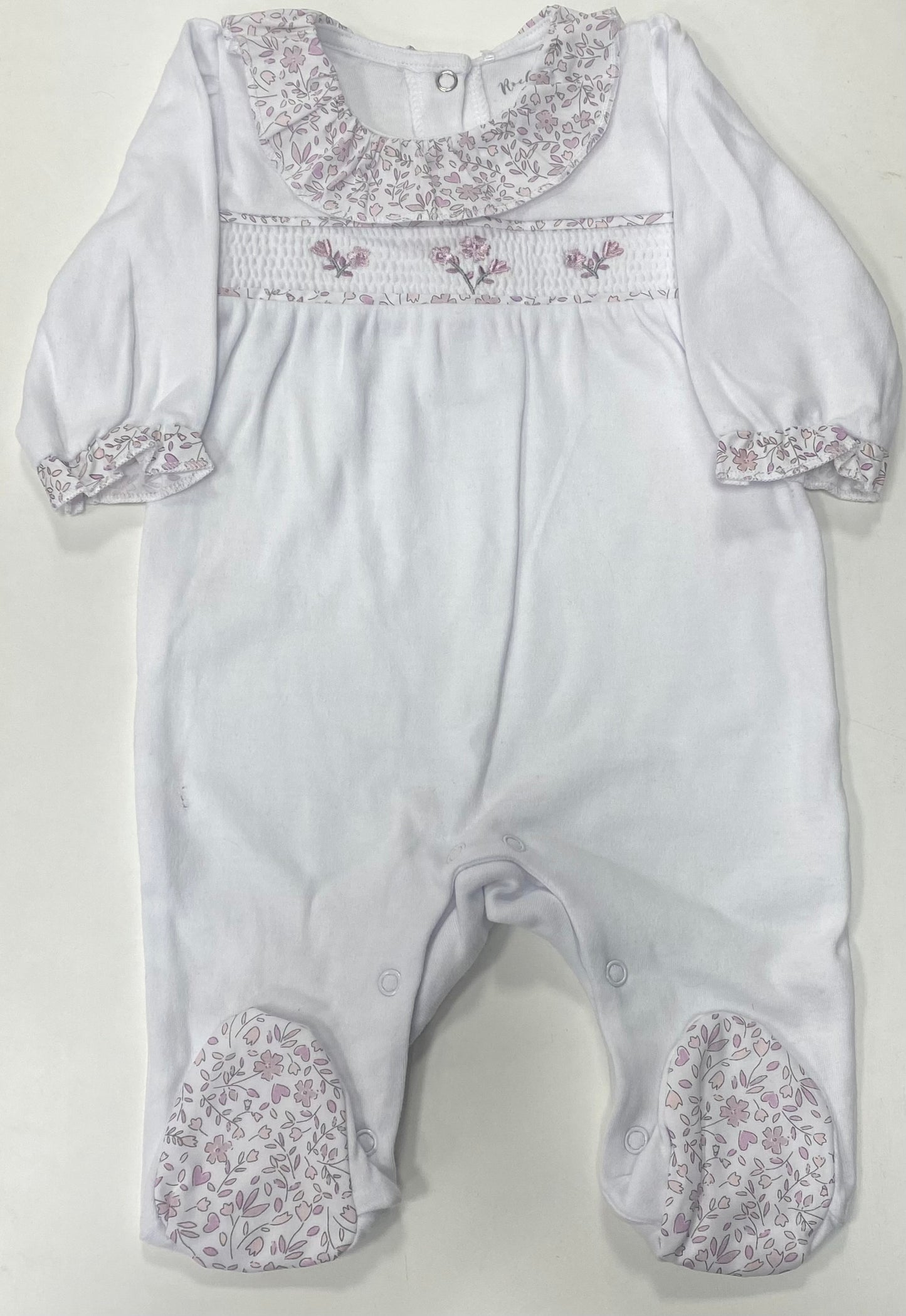 Girls floral sleepsuit