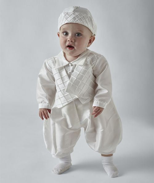 Peter christening romper